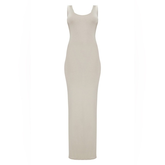 Pretty Little things women’s size 2 tan stone basic maxi dress New NWT - Picture 10 of 10